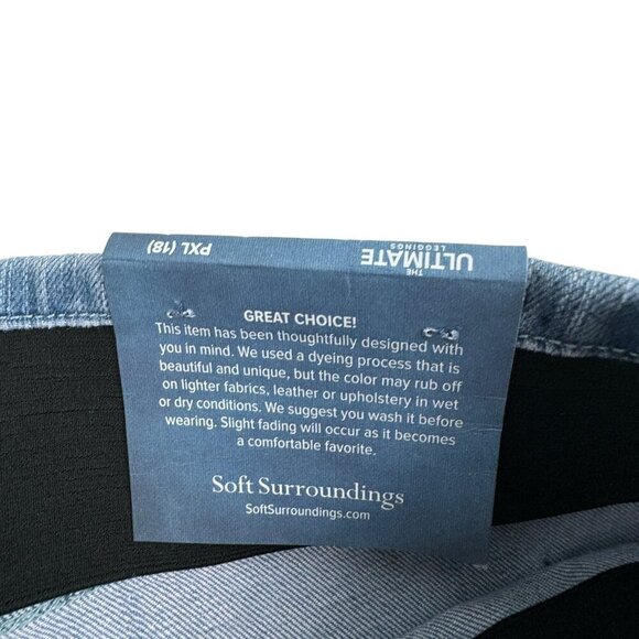 Soft Surroundings The Ultimate Leggings Slimming/Smoothing Jeans Women's SZ PXL - Picture 5 of 7